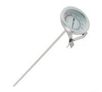 Stainless Steel Cooking Thermometer with Protective Shrink Sleeve for Oil Food Roasting Baking Candy Making - Temperature Range 20C up to 280C (40cm)