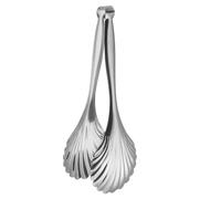 Stainless Steel Cooking Utensils, Shell Shaped Groove, 28.5x8.5cm, Kitchen Tongs, Stainless Steel Food Tongs, Enhanced Grip Design, for Picnic Or Camping Trip