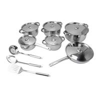 Stainless Steel Cookware Set Kitchen Pots and Pans with Soup Pot Saute Pan and Lids for Versatile Home Cooking Essentials