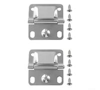 Stainless Steel Cooler Hinge Replacement Set with Screws,2x2 Inch Heavy Duty Lid Repair Kit for Coleman Coolers Models 5226 5235 5236,Silver Finish Outdoor Camping Gear Accessory