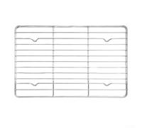 Stainless Steel Cooling Rack for BBQ Use and Oven Baking Featuring Non Reactive and Consistent Thermal Conductivity