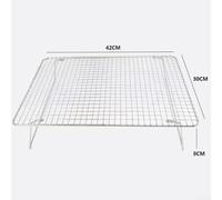 Stainless Steel Cooling Rack Set for Baking, Grilling & Cooking - 3-Tier Stackable Baking Rack, 16.5 x 12 x 3.5 Inches, 304 Grade Food-Safe(Single-Layer)