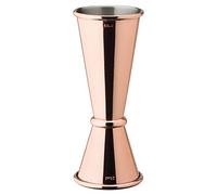 Stainless Steel Copper Jigger Spirit Measure - 25ml/50ml/35ml | Reversible Alcohol Pourer - Perfect Home Bar Accessories for Cocktail Making with Gin, Whiskey & Spirits