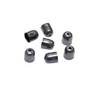 Stainless Steel Cord Ends Barrel Terminators, Rope End Caps Multicolor Multiple Sizes 50-100pcs for DIY Jewelry Making Supplies(Gun Black,10 x 11mm-50pcs)