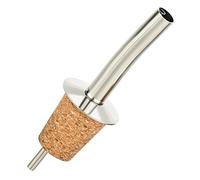 Stainless Steel Cork Freeflow Curved Liquor Pourer