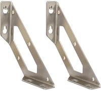 Stainless Steel Corner Bracket 90 Degree Shelf Support - 2 Pcs Heavy Duty Wall Brackets for Shelving Ideal for Home & Office Storage Dimensions: 27x79x85x96x247mm
