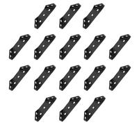 Stainless Steel Corner Brackets Black for Wardrobes and Cabinets | Multifunctional Support, Hanging Cabinet Accessories, with 3.5x14mm Screws