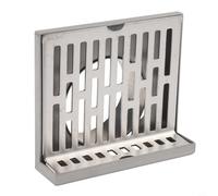 Stainless Steel Corner Floor Drain, L-Shaped 90 Degree Wall Side Drain for Balcony Bathroom and Shower Rectangular Rust Resistant Thickened(110 Tube)