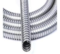 Stainless Steel Corrugated Conduit,1 Metre Flexible Metal Hose For Wire Protection, Cable Sheathing Electrical Installations,Wire Guard Tube,Inner Diameter(38mm)