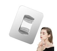 Stainless Steel Cosmetic Tray - Makeup Mixing Palette with Ring | Blending Tray for Highlighting Powder, Blush and Eyeshadow