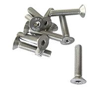 Stainless Steel Countersunk Socket Set Screws, 316 Grade, A4 Marine Grade Stainless (10, M6X60)