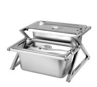 Stainless Steel Countertop Organizer with Lids, Multi-Purpose Food Container and Condiment Dispenser for Kitchen Ingredients and Seasonings