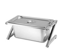 Stainless Steel Countertop Organizer with Lids, Multi-Purpose Food Container and Condiment Dispenser for Kitchen Ingredients and Seasonings