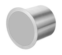 Stainless Steel Countertop Trash Can Lid, Built-In Waste Bin with Rotating Flip Cover, Modern Garbage Chute for Kitchen Cafe and Office