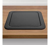 Stainless Steel Countertop Trash Can Lid, Integrated Swivel Garbage Lid, Built-In Waste Bin Cover, Durable & Elegant Design for Kitchen & Office Use