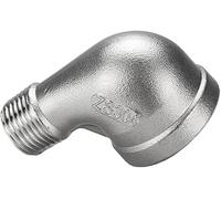 Stainless Steel Coupler Pipe Fitting,Reducer Elbow,3/8",Female to Male 90 Degree SS304 Connector Fittings,1pcs.