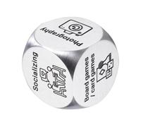 Stainless Steel Couples Dice - Funny Date Idea Selector Cube | Adult Decision Dice for Couples, Relationship Game for Boyfriend, Girlfriend, Husband, Wife, Perfect for Romantic Fun and Playful Nights