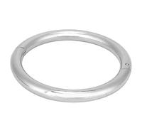 Stainless Steel Cow Cattle Nose Ring Durable Resistant Automatic Locking Head Restraint for Farmers Veterinarians Cattle Farms Size 9x9x1cm