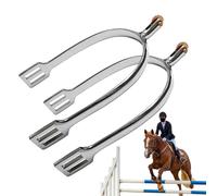 Stainless Steel Cowboy Spurs - Spurs with Rotating Copper Gears - Horse Pores Spurs for Cowboy Boots Women Zinc Alloy for Horse Training Dressage Entertainment