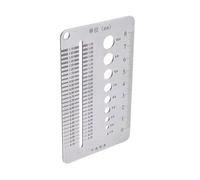 Stainless Steel Crack Width Gauge - Durable Gap Measuring Ruler, Fine Calibration | Structural Damage Inspection Tool, Wall Monitoring Device, Building Repair Assessment For Engineering And Home