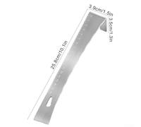 Stainless Steel Crowbar Multi-Tool with 18cm Scale - Flat Head Scraper, Pry Bar, Spatula, Nail Puller and Screwdriver for Home, Workshop, Woodwor