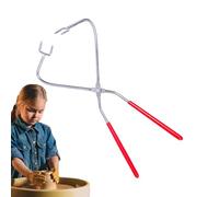 Stainless Steel Crucible Tweezers: Heat Resistant Clay Molding Tool for Sculptures and Crafts, Durable Metal Holder for Melting Glass in Oven