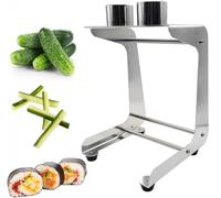 Stainless Steel Cucumber Carrot Stick Cutter, 8/10/12 Strip Blade Vegetable Slicer for Efficient Sushi Salad Meal Preparation