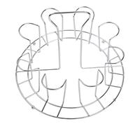 Stainless Steel Cup Drying Rack, Upside Down Glass Holder for Kitchen Counter, 6-8 Slot Drain Organizer for Mugs & Bottles, Space Saving