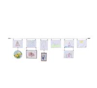 Stainless Steel Curtain Drape Wire Rod Set Multi-purpose Set Hang Photos, Notes, Art by Fasthomegoods