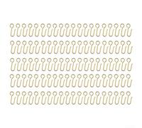 Stainless Steel Curtain Hooks 100pcs for Shower and Track Curtains, Rustproof and Hooks for Home Use in Various Rooms (gold)