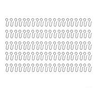 Stainless Steel Curtain Hooks 100pcs for Shower and Track Curtains, Rustproof and Hooks for Home Use in Various Rooms (black)