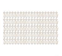 Stainless Steel Curtain Hooks 100pcs for Shower and Track Curtains, Rustproof and Hooks for Home Use in Various Rooms (rose gold)