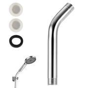 Stainless Steel Curved Forward Universal Handheld Shower Replacement Shower Extension Shower Arm Bathroom Accessories