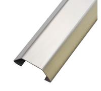 Stainless Steel Curved Ground Trunking,39.4 Inch Wire Channels to Hide Wires,Cable Management Raceway,Cord Organizer Under Desk/Ceiling/Corner/Floor(Silver,26mmx9mmx12mm)