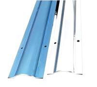 Stainless Steel Curved Ground Trunking,Cord Hider Silver,Cable Raceway 1m L Decorative Management(4.6cm/1.8in 4 cable)