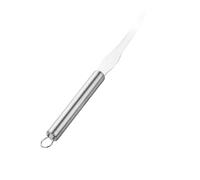 Stainless Steel Curved Peel with Double Serrated Edge Cutter Peeler Remover for Dessert Sour Fruit 1pc 3peely Set (Silver, 22x2cm)