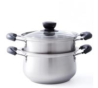 Stainless Steel Cuscuzeira Brazilian Cuscuz Steamer, 6.3 in / 2 qt