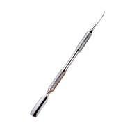 Stainless Steel Cuticle Pusher Double Ended Nail Metal Spatula Cleaner Remover for Manicures Pedicures Double-headed Stainless Steel Polishs Remover Manicures Tool