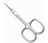 Stainless Steel Cuticle Scissors, Sharp Nail Scissor with Curved Tip for Eyebrows, Nose, Hair, Trimming Beauty and Dry Skin Women Men