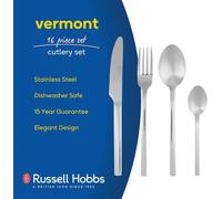Stainless Steel Cutlery Set 16PC - Deluxe Vermont - 15 Year Guarantee
