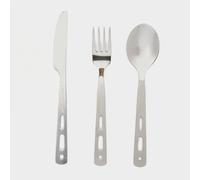 Lifeventure Stainless Steel Cutlery Set for One - Knife, Fork and Spoon Set - Corrosion Resistant Cutlery Ideal for Camping or Travel