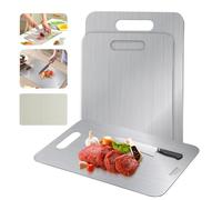 Stainless Steel Cutting Board for Kitchen, 18''x11.8'' Extra Large Cutting Board for Meat, Grilling, Dough Keading, Food Serving Board, Upgraded Material SUS316, Dishwasher Safe Chopping Board -1pc