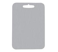 Stainless Steel Cutting Board, Kitchen Chopping Block with Handle, Rust - Proof Wire - Drawn for Non - Slip Slicing, Easy to Clean Cut Plate for Fruits Vegetables (25 * 36)