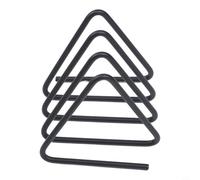Stainless Steel Cutting Board Organizer | Space-Saving Triangular Rack for Kitchen Corner | Compact Black Holder for Chopping Boards | Pot Lids | and Cookware in Apartments