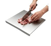 Stainless Steel Cutting Boards For Kitchen | Metal Chopping Gadget | Stainless Steel Chopping Board With Counter Edge | Kneading Food Meat Vegetable Pastry Counter Meal Prep Home Restaurant Cateri