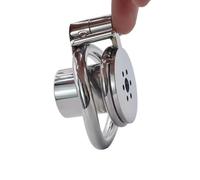 Stainless Steel Cylinder Male Chastity Cage with Hardcore Inverted for Male,Locking Penis Ring BDSM Chastity Belt (45mm, style-151)