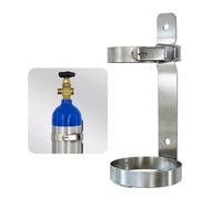 Stainless Steel Cylinder Rack for Emergency Vehicles, Secure Stand with Fixed Shelf for Fire Extinguishers and Tanks, Durable Construction for Safety and Accessibility