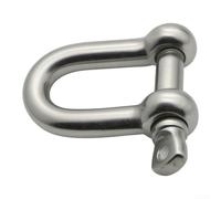 Stainless Steel D Shackle for Lifting Towing Marine Rigging 5mm-10mm | Stainless Steel Bow Shackle,Marine Grade D Ring Shackle,Heavy Duty Lifting Shackles,Boat Anchor