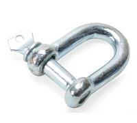 Stainless Steel D-Shaped Rigging Shackle, 5mm-10mm Size Range, Marine-Grade Lifting Hardware, Threaded Pin Design, Corrosion-Resistant, for Industrial Hoisting and Outdoor Towing