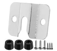 Stainless Steel Dartboard Wall Mount Bracket Hooks Set Silver